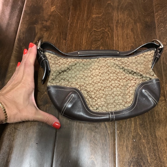 Classic coach print shoulder bag - Picture 4 of 4